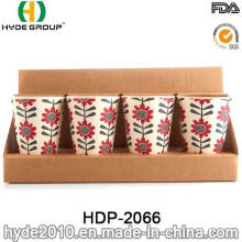 Taza de fibra de bambú reutilizable libre de Eco de BPA (HDP-2066)